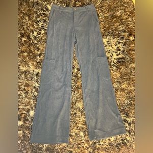 Blue corduroy cargo pants.